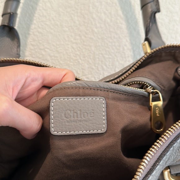100% Authentic Chloe Medium Marcie Satchel in Cashmere Grey - Picture 4 of 7